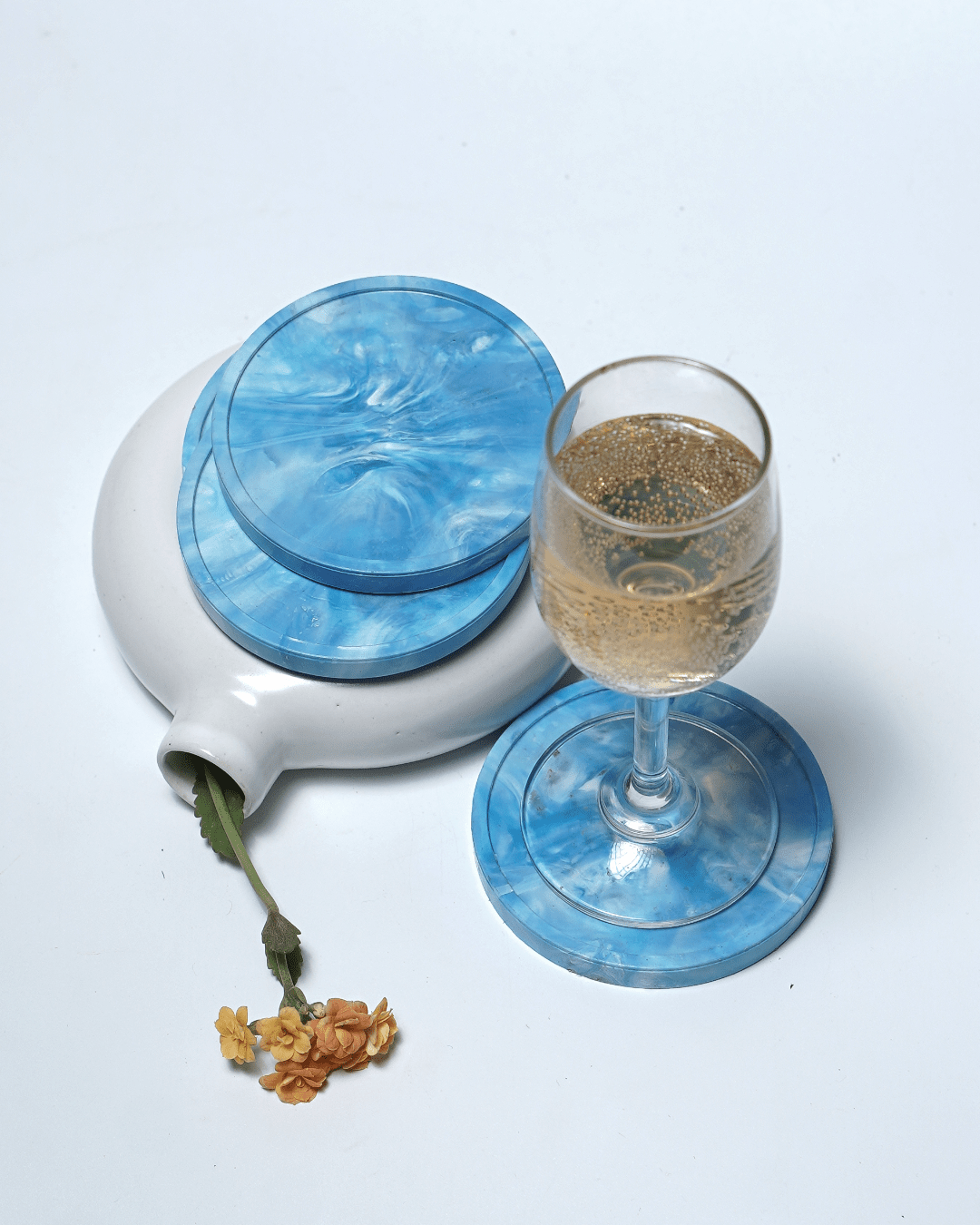 Navy Blue Marble with Gold Glass Cutting Board, Housewarming Gift, Abs –  Moonlight Gift Store